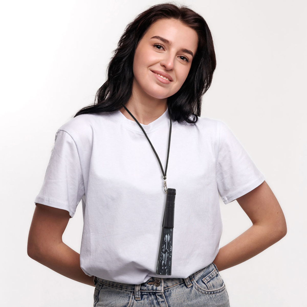 Ravelife - Festival Neckfan - Handwaaier met koord - Ik Loop Alleen Maar Rondjes - Afbeelding 4