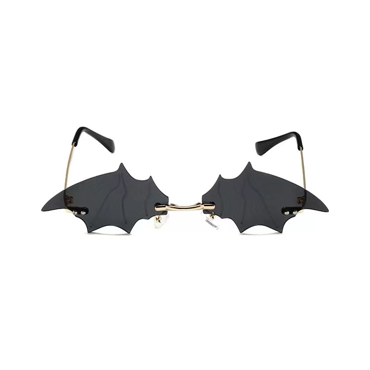 Halloween partybril vleermuis zwart - Afbeelding 2