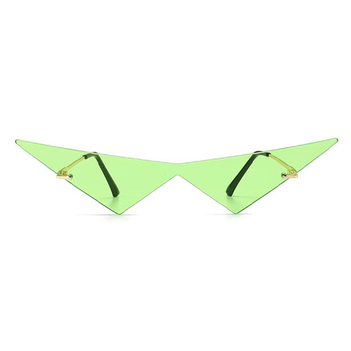 Partybril triangle groen - Afbeelding 2