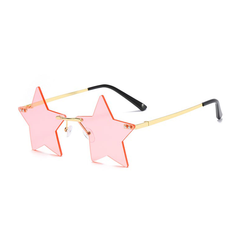 Partybril ster roze - Afbeelding 2