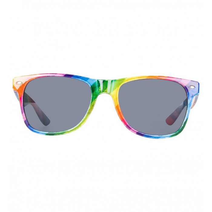 Gestreepte partybril classic regenboog