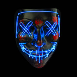 Alternative view of LED Masker Halloween – Purge Stijl – Met Controller – Blauw Licht