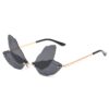 Partybril Butterfly zwart