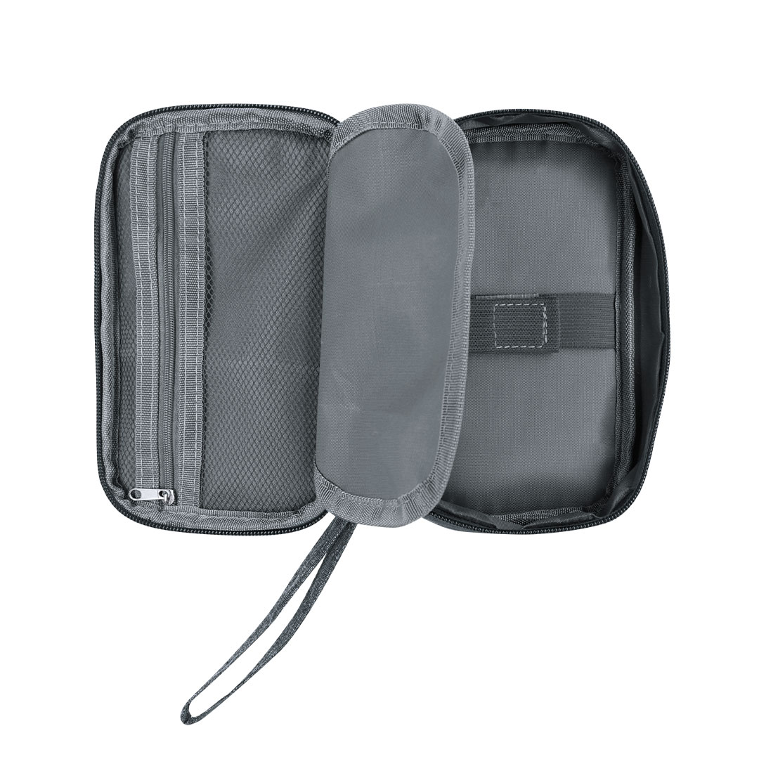 Kabel Organizer – RPET 600D Polyester – Meerdere Vakken & Draagriem – Duurzaam - Zwart - Afbeelding 2