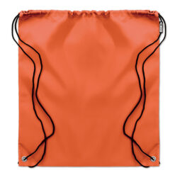 Oranje RPET gymtas - Sporttas rugzak met trekkoorden 36 x 40 cm