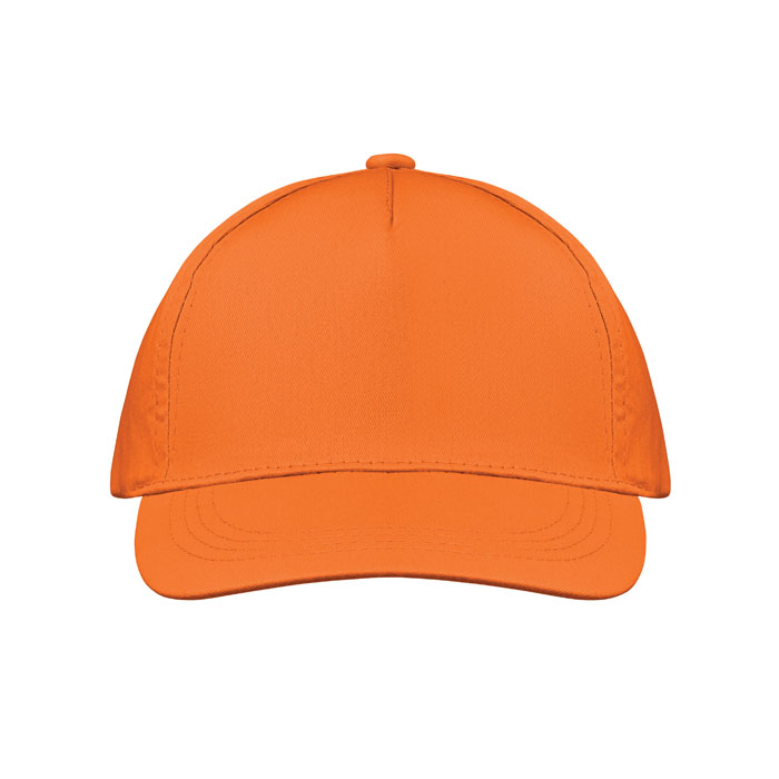 Baseball cap - Verstelbaar met klittenbandsluiting - Katoen oranje - Afbeelding 3