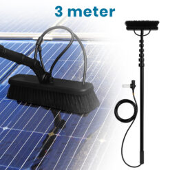 Duradis 3-in-1 Telescopische Wasborstel met Waterdoorvoer – Met allround Borstel, Driekoppige Borstel & Inwasser-Trekker - 3 meter