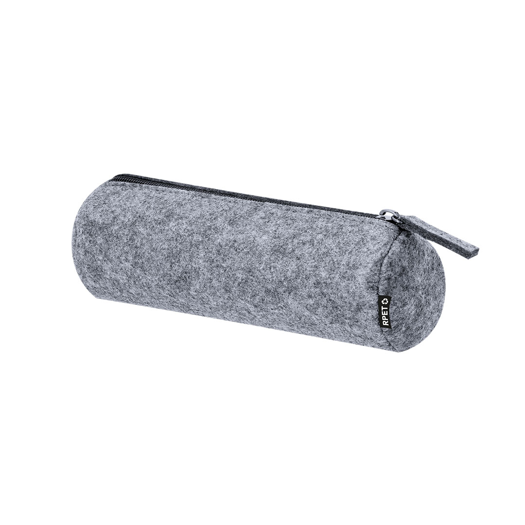 Grijze Etui van RPET-Vilt – Met Ritssluiting en RPET-Label