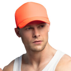 Alternative view of Baseball cap UV Blacklight - Verstelbare pet met kunststof sluiting - Neon oranje