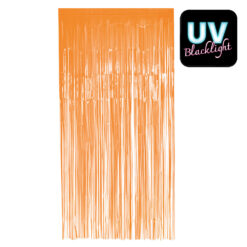 Alternative view of Foliegordijn UV Blacklight – Deurgordijn 200 x 100 cm met plakstrip - Neon Oranje