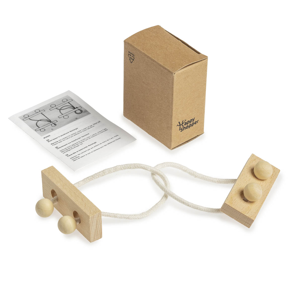 Denkspel breinbreker puzzel hout - Afbeelding 2