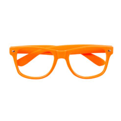 Partybril - UV Blacklight feestbril - Neon oranje