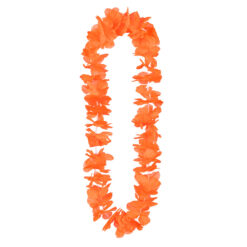 Hawaii slinger - UV Blacklight Bloemenkrans - Neon oranje
