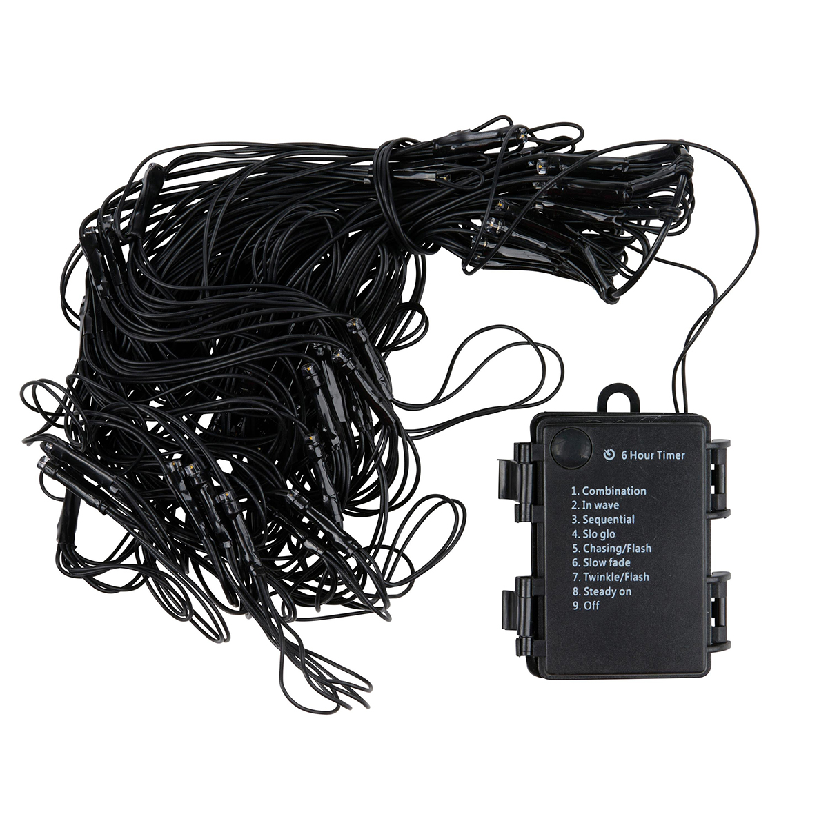 Halloween spinnenweb lichtsnoer met timerfunctie - 70 LED - 8 lichtstanden - Afbeelding 3