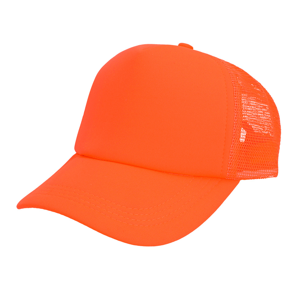 Baseball cap UV Blacklight - Verstelbare pet met kunststof sluiting - Neon oranje