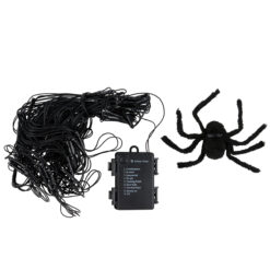 Alternative view of Halloween spinnenweb lichtsnoer met timerfunctie - 70 LED - 8 lichtstanden