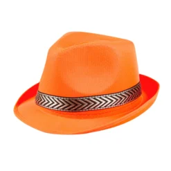 Beechfield one size zonnehoed met zwarte band - Naturel