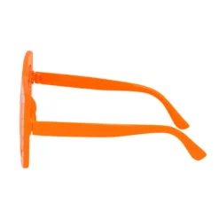 Alternative view of Vierkante partybril - Feestbril met strass steentjes - Oranje