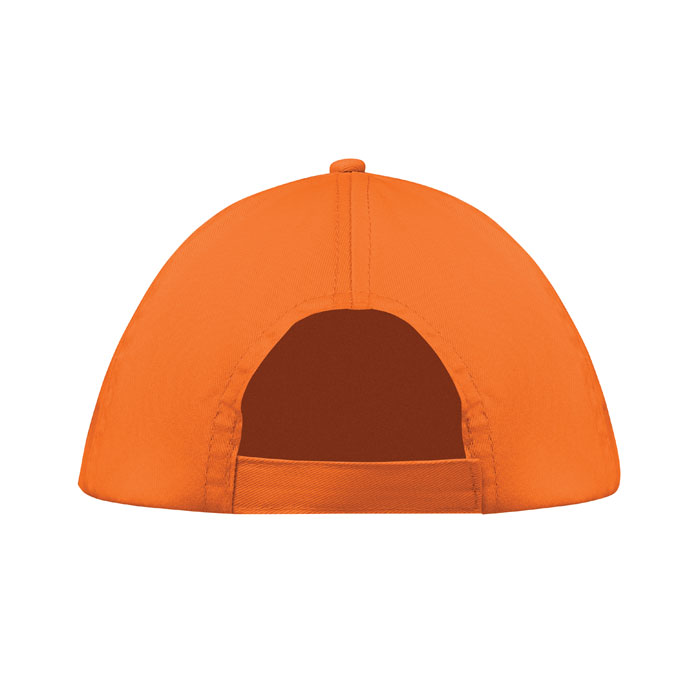 Baseball cap - Verstelbaar met klittenbandsluiting - Katoen oranje - Afbeelding 4