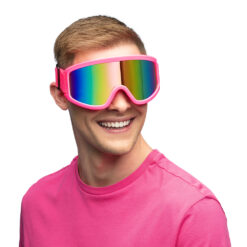 Alternative view of Party skibril UV Blacklight - Verstelbare feestbril - Neon Roze