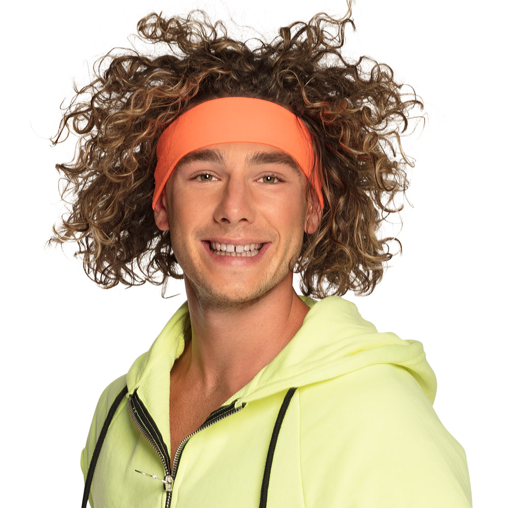 UV Blacklight Haarband - Hoofdband - Neon Oranje - Afbeelding 3