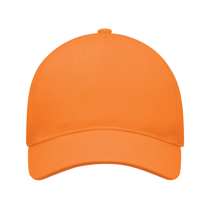 Baseball cap - Verstelbaar met metalen gesp - Katoen oranje - Afbeelding 3