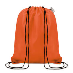 Alternative view of Oranje RPET gymtas - Sporttas rugzak met trekkoorden 36 x 40 cm