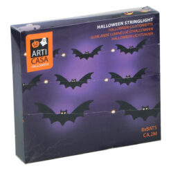 Alternative view of Halloween vleermuizen slinger met LED verlichting - 2 meter - Zwart