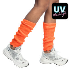 Beenwarmers UV Blacklight - 80s Retro Party Beenwarmers - Neon oranje