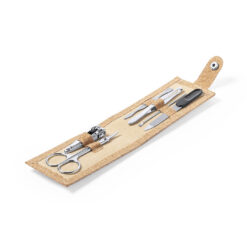 6-delige manicureset in kurken etui - RVS accessoires