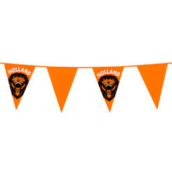 Alternative view of Vlaggenlijn Brullende Leeuw oranje - 8 meter - 14 vlaggetjes