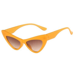 Oranje cat eye zonnebril - Zonnebril met bruine glazen