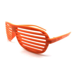 Alternative view of Oranje shutter bril - Piloot model partybril
