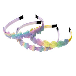 3 Stuks - Meisjes haarbanden – Diadeem voor kinderen - Met vormen – Regenboog