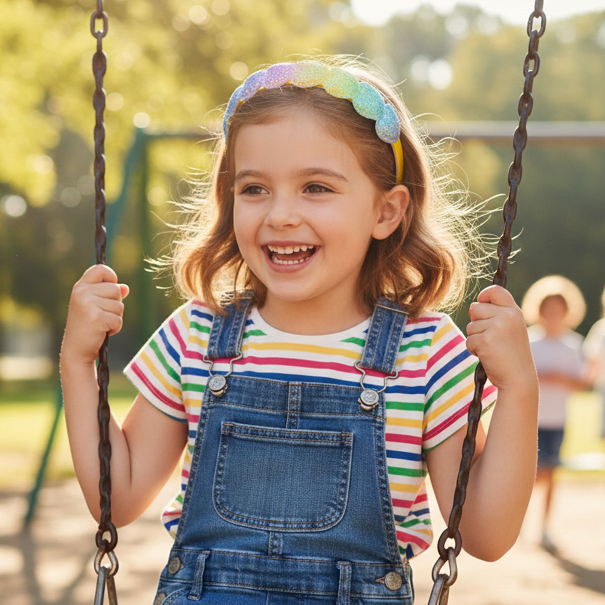 3 Stuks - Meisjes haarbanden – Diadeem voor kinderen - Met vormen – Regenboog - Afbeelding 6