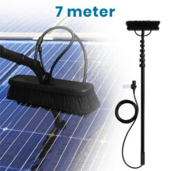 Duradis 3-in-1 Telescopische Wasborstel met Waterdoorvoer – Met allround Borstel, Driekoppige Borstel & Inwasser-Trekker - 7 meter