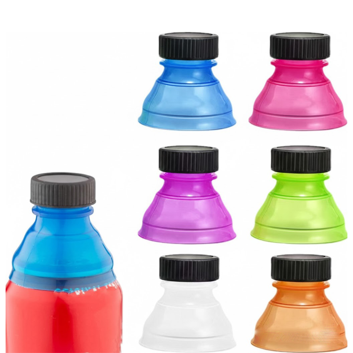 Drink doppen voor blikjes - 6 stuks