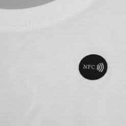 Alternative view of RFID / NFC geweven badge voor kleding 21 mm – set van 10 stuks