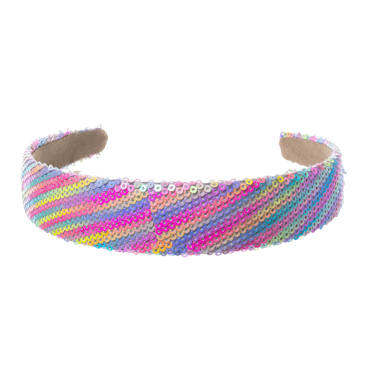 3 Stuks - Meisjes zeemeermin haarbanden – Diadeem voor kinderen - Met pailetten – Regenboog kleuren - Afbeelding 3