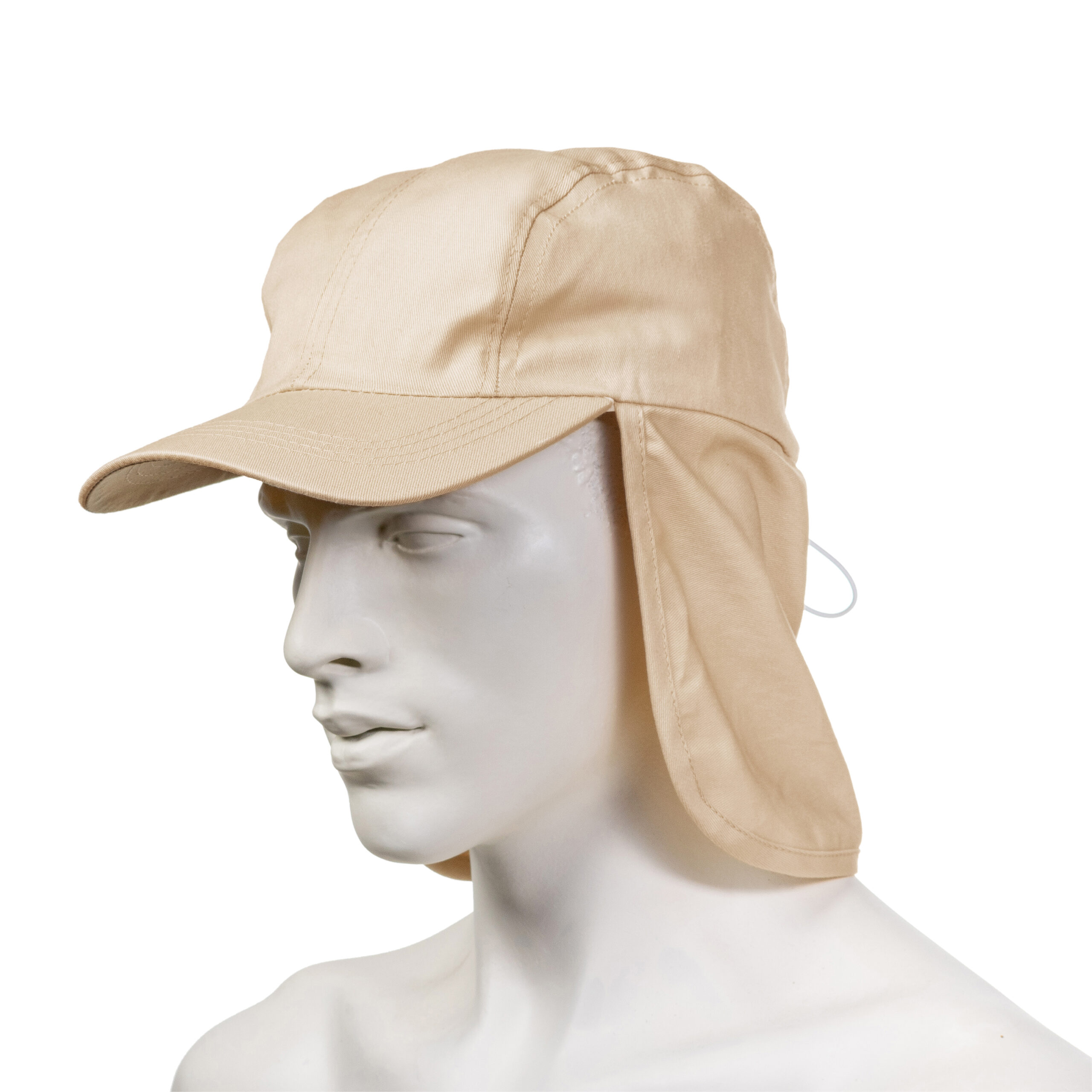 Yucka - Pet met nekbescherming - Katoen - Beige
