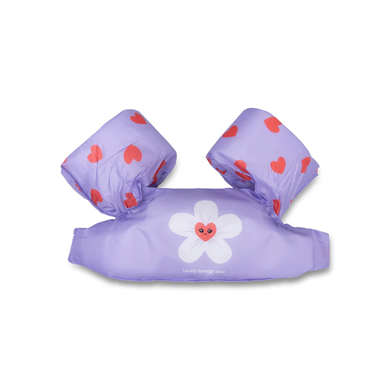 Puddle Jumper lila hartjes - Zwemhulp 2-6 jaar - 15-30 kg - Afbeelding 2