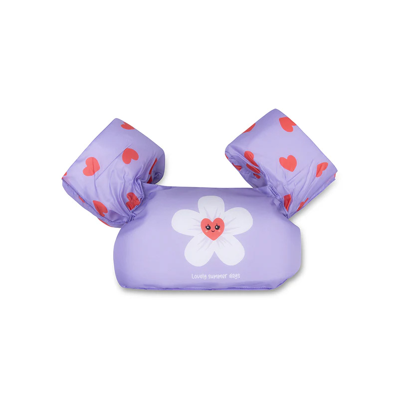Puddle Jumper lila hartjes - Zwemhulp 2-6 jaar - 15-30 kg