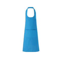Alternative view of Keukenschort polykatoen - Verstelbaar kinderschort met voorzak - Blauw