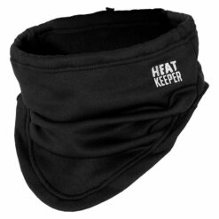 Heat keeper Thermische nekwarmer fleece & softshell – Verstelbare reflecterende nekbeschermer - Zwart