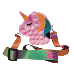 Alternative view of Pop It tasje Unicorn lichtroze