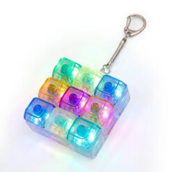 Keyboard Fidget Toy met LED en Sleutelhanger - Met 9 Knoppen - - Transparant met multicolor lampjes