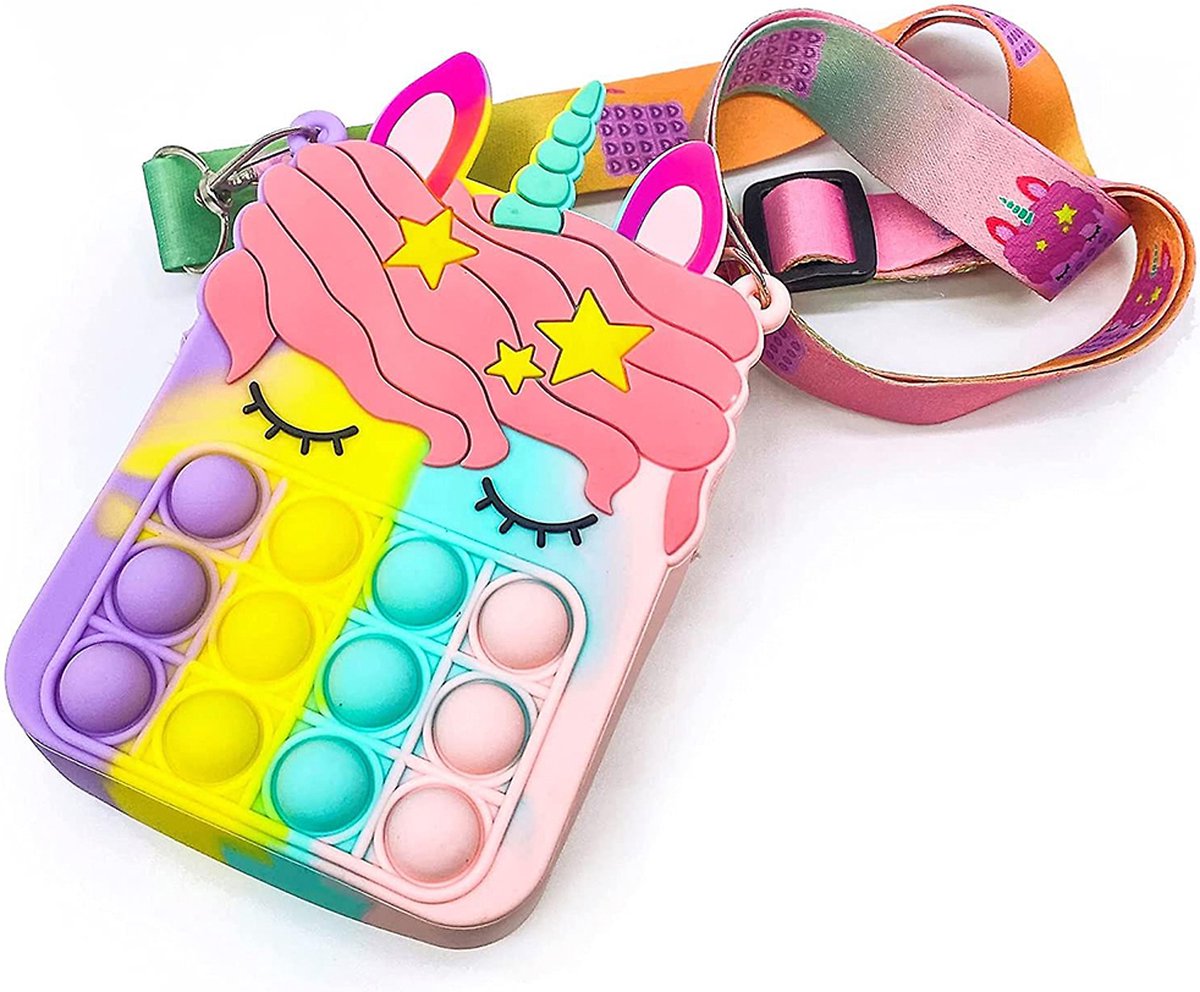 Pop It Unicorn Tasje - Rechthoekig - Speel- en Opbergtasje voor Kinderen - Afbeelding 3