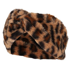 Alternative view of Sarlini panterprint hoofdband - Oorwarmer imitatiebont