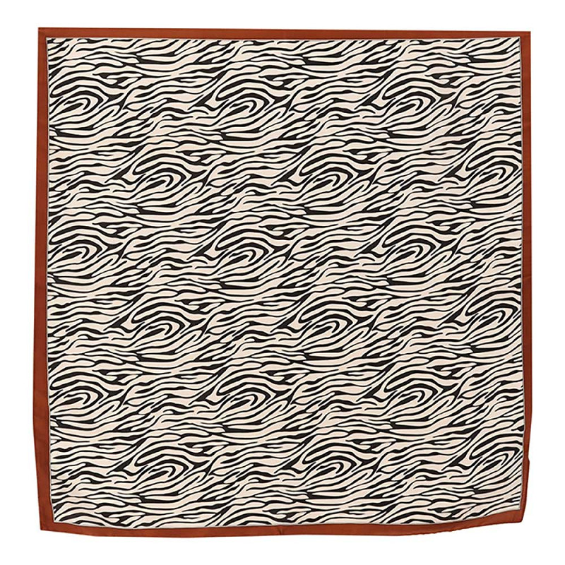 Sarlini zebraprint sjaal - Bandana - 70 x 70 cm - Afbeelding 2