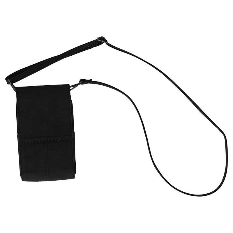 Sarlini telefoontasje kunstleer - Crossbody telefoontas - Zwart - Afbeelding 2